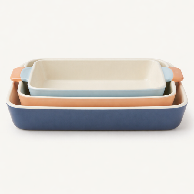 Nesting Baking Dish Set, 3 Pieces - front
