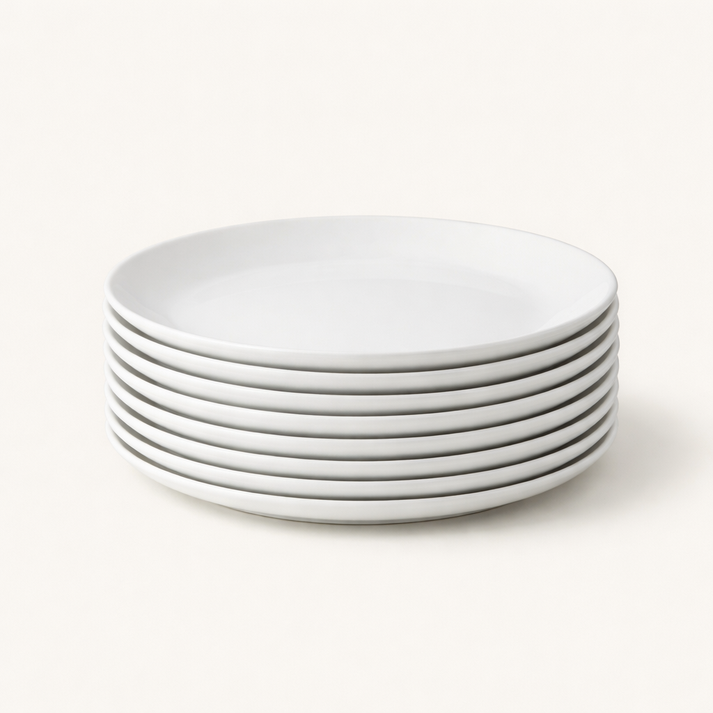Stackable Dinner Plate Set, 8 Pieces - front